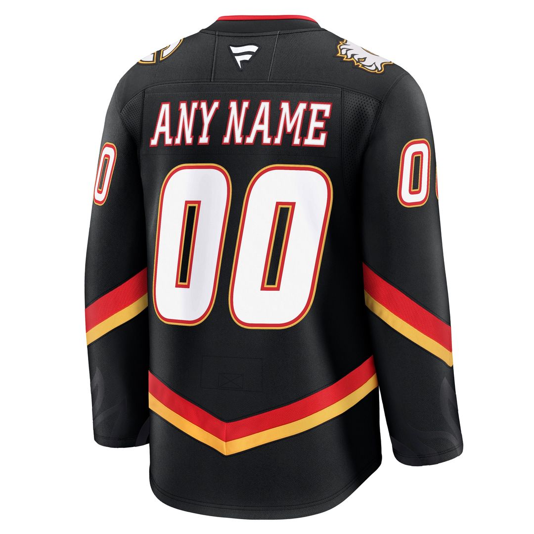 Calgary Flames Fanatics Away Premium Custom Jersey - White