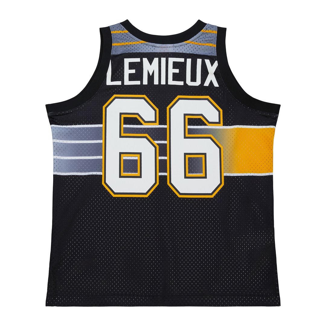 Mario Lemieux Pittsburgh Penguins Mitchell & Ness Unisex Maxxed Out Fashion Basketball Jersey - Black
