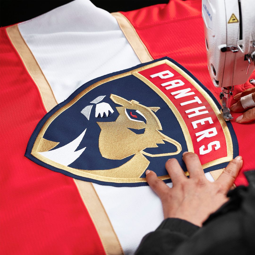 Florida Panthers Fanatics Home Authentic Pro Custom Jersey - Red