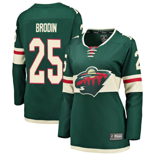 Jonas Brodin Minnesota Wild Fanatics Women's Breakaway Player Jersey - Green