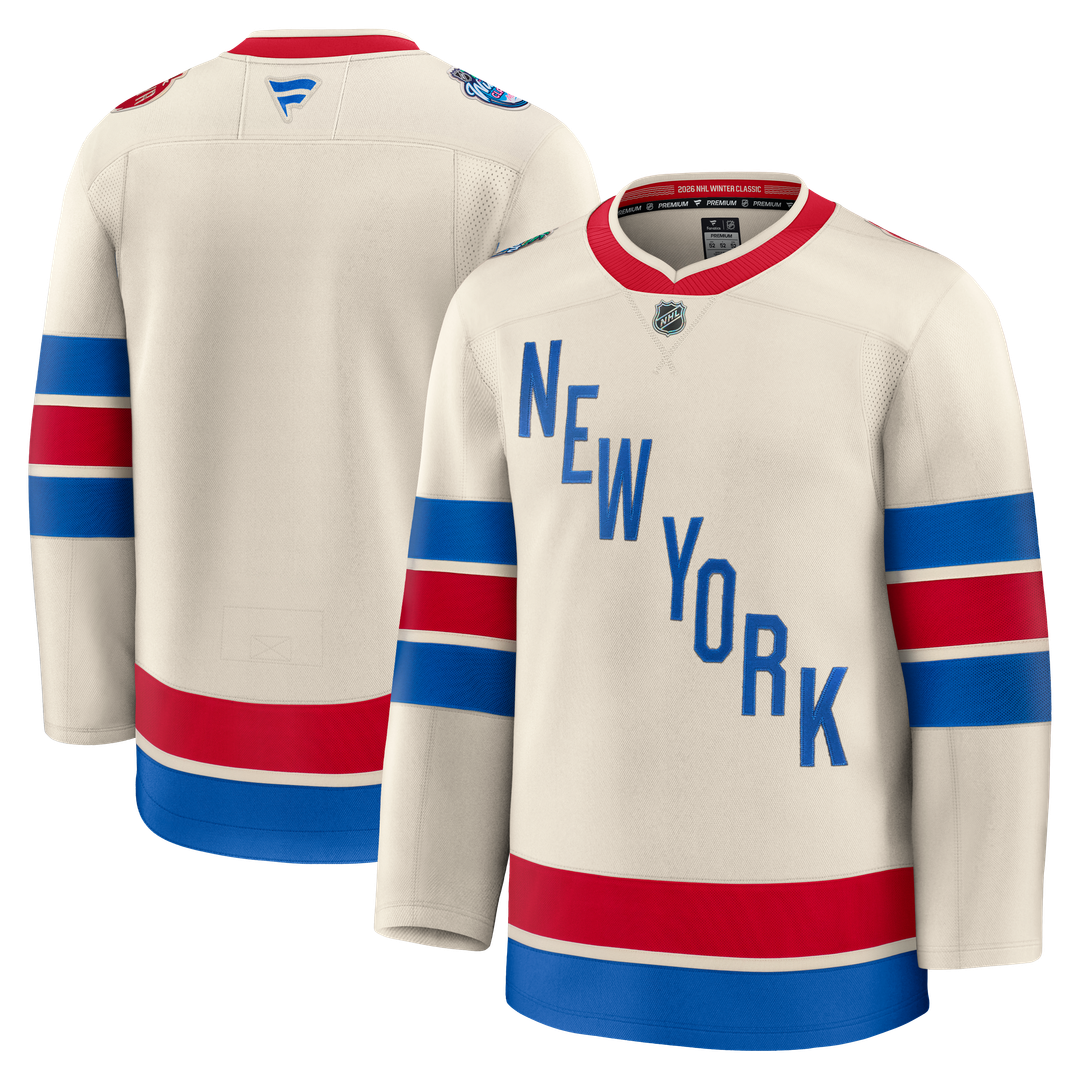 New York Rangers Fanatics 2026 NHL Winter Classic Premium Jersey - Beige