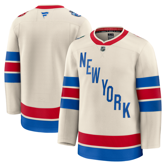 New York Rangers Fanatics 2026 NHL Winter Classic Premium Jersey - Beige