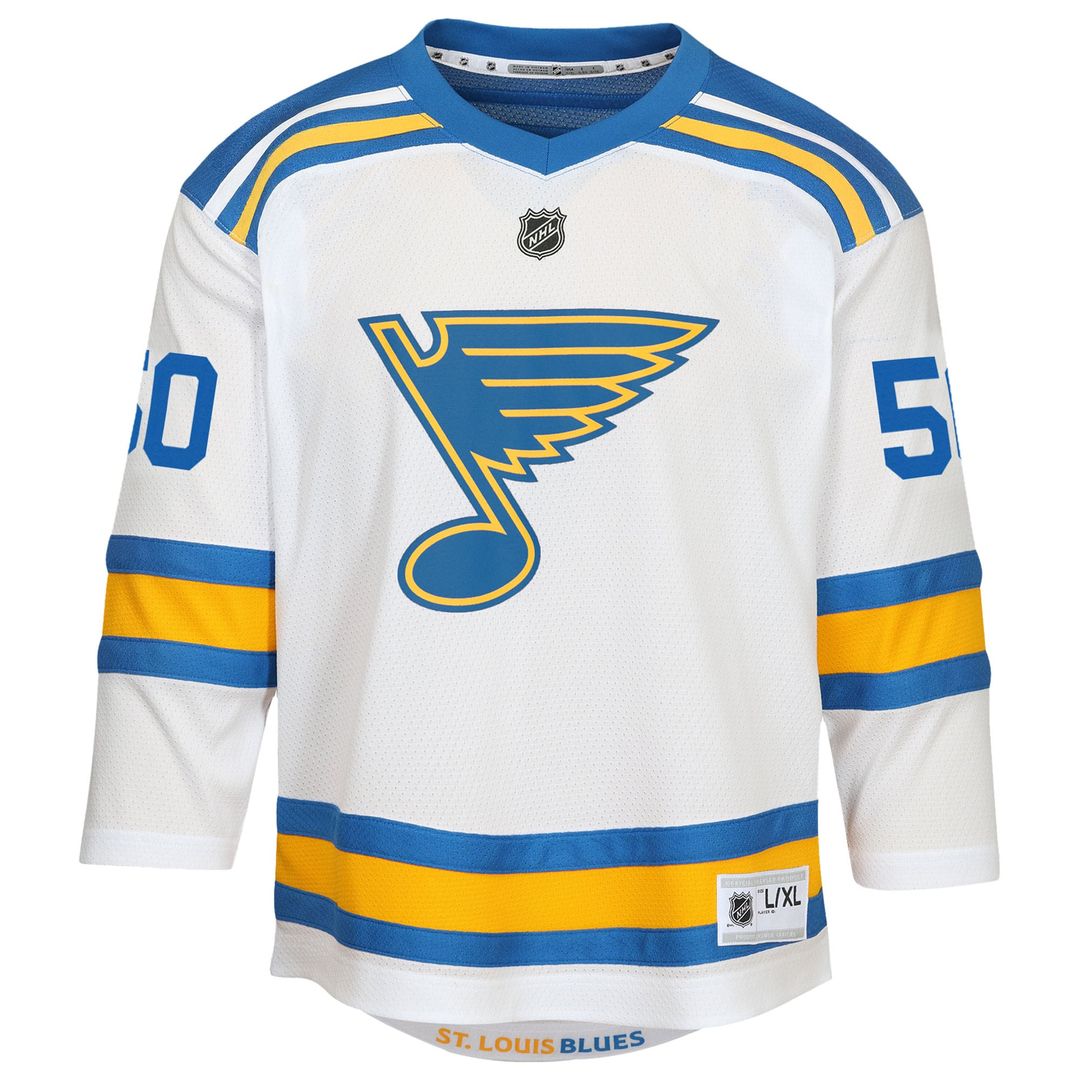 Jordan Binnington St. Louis Blues Youth Away Player Replica Jersey - White