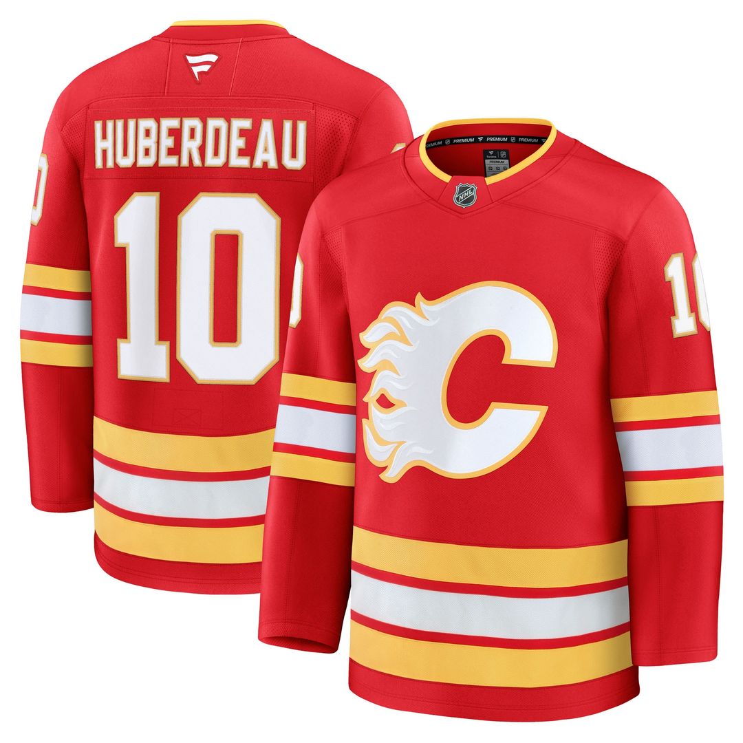 Jonathan Huberdeau Calgary Flames Fanatics Home Premium Jersey - Red