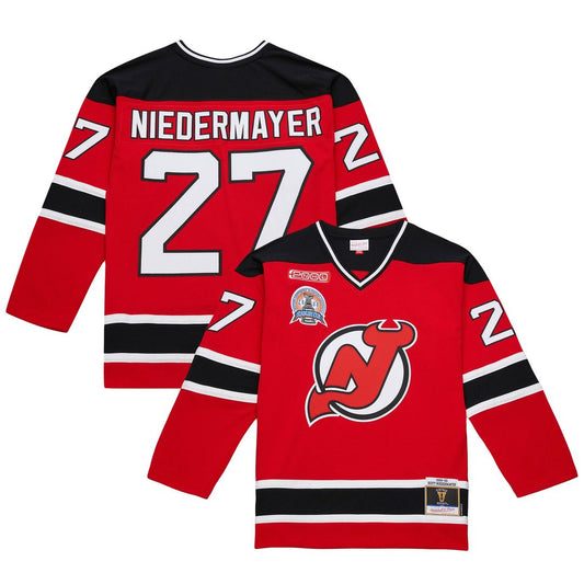 Scott Niedermayer New Jersey Devils Mitchell & Ness Big & Tall 1999/00 Blue Line 2.0 Jersey - Red
