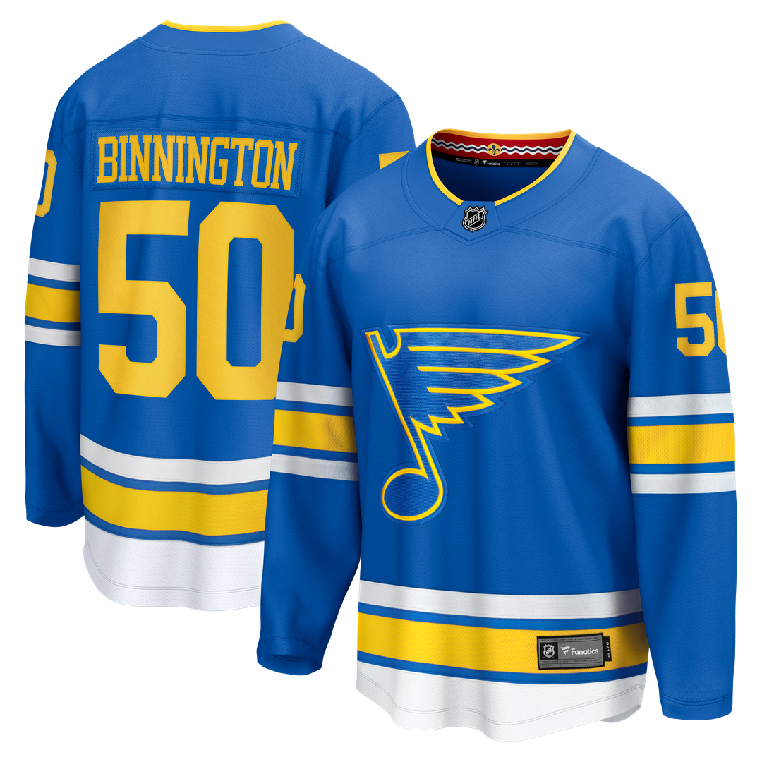 Jordan Binnington St. Louis Blues Fanatics Home Breakaway Jersey - Blue