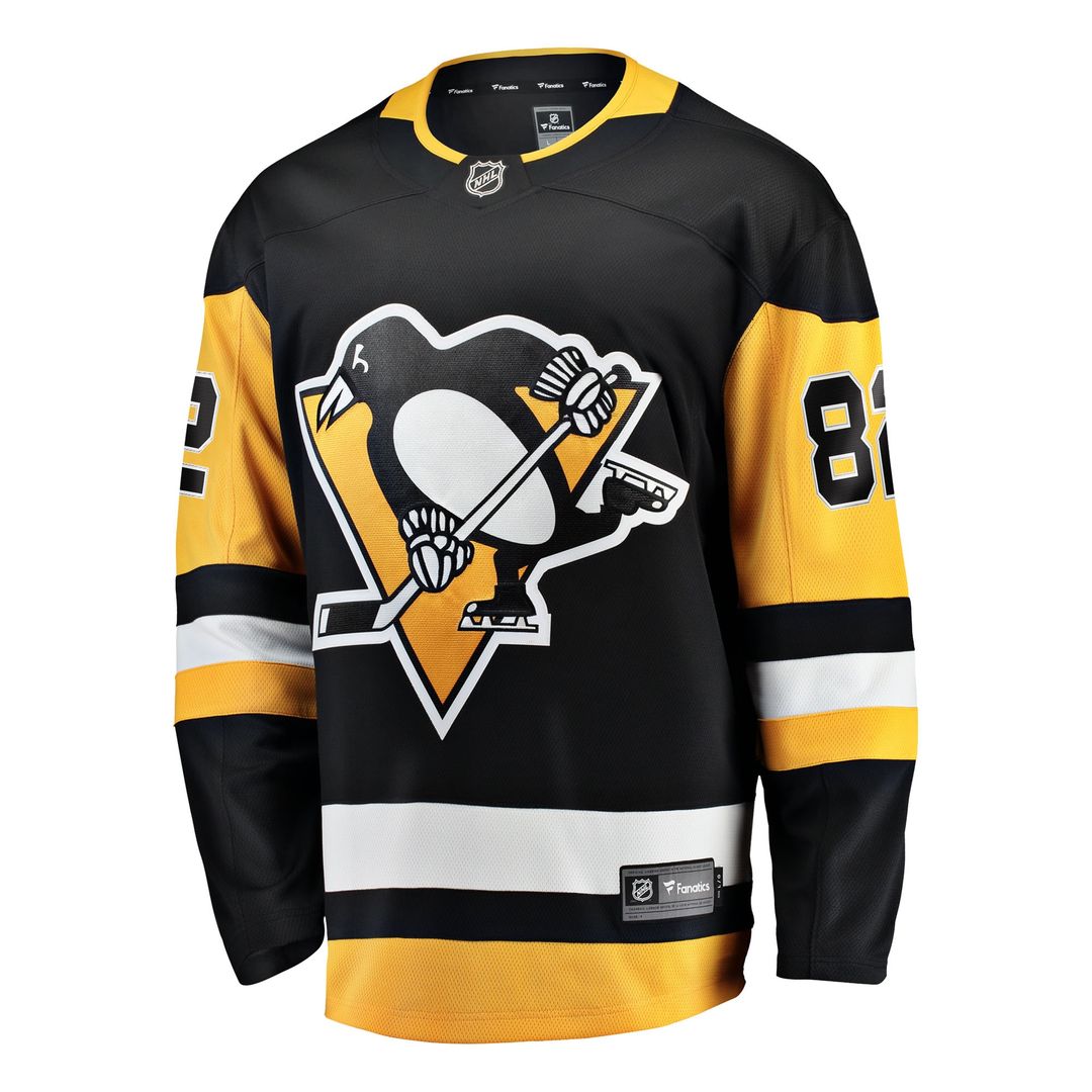 Caleb Jones Pittsburgh Penguins Fanatics Home Breakaway Jersey - Black