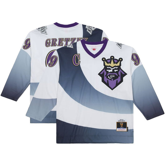 Wayne Gretzky Los Angeles Kings Mitchell & Ness Big & Tall 1995-96 Blue Line 2.0 Jersey - White