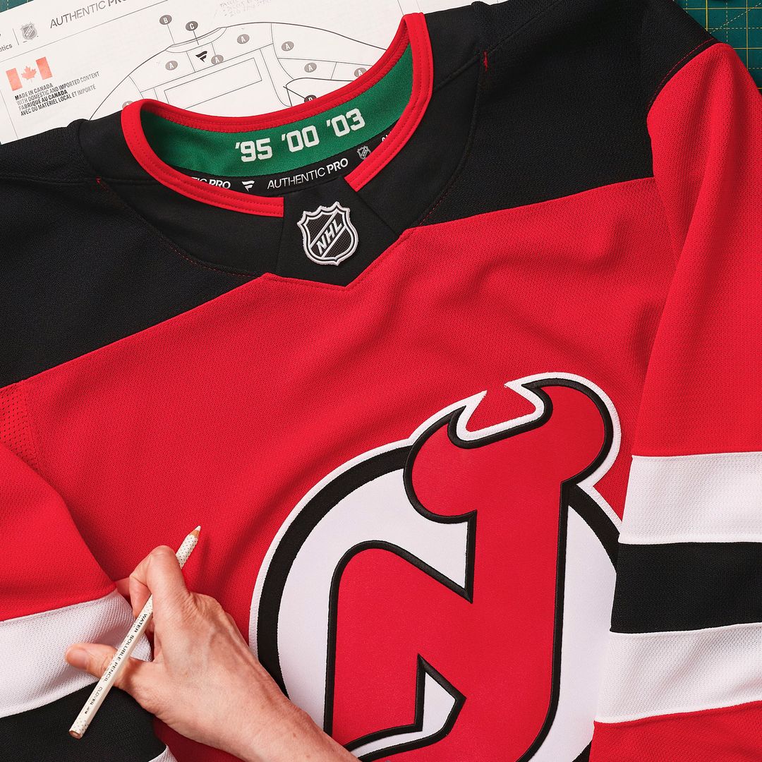 New Jersey Devils Fanatics Home Authentic Pro Custom Jersey - Red
