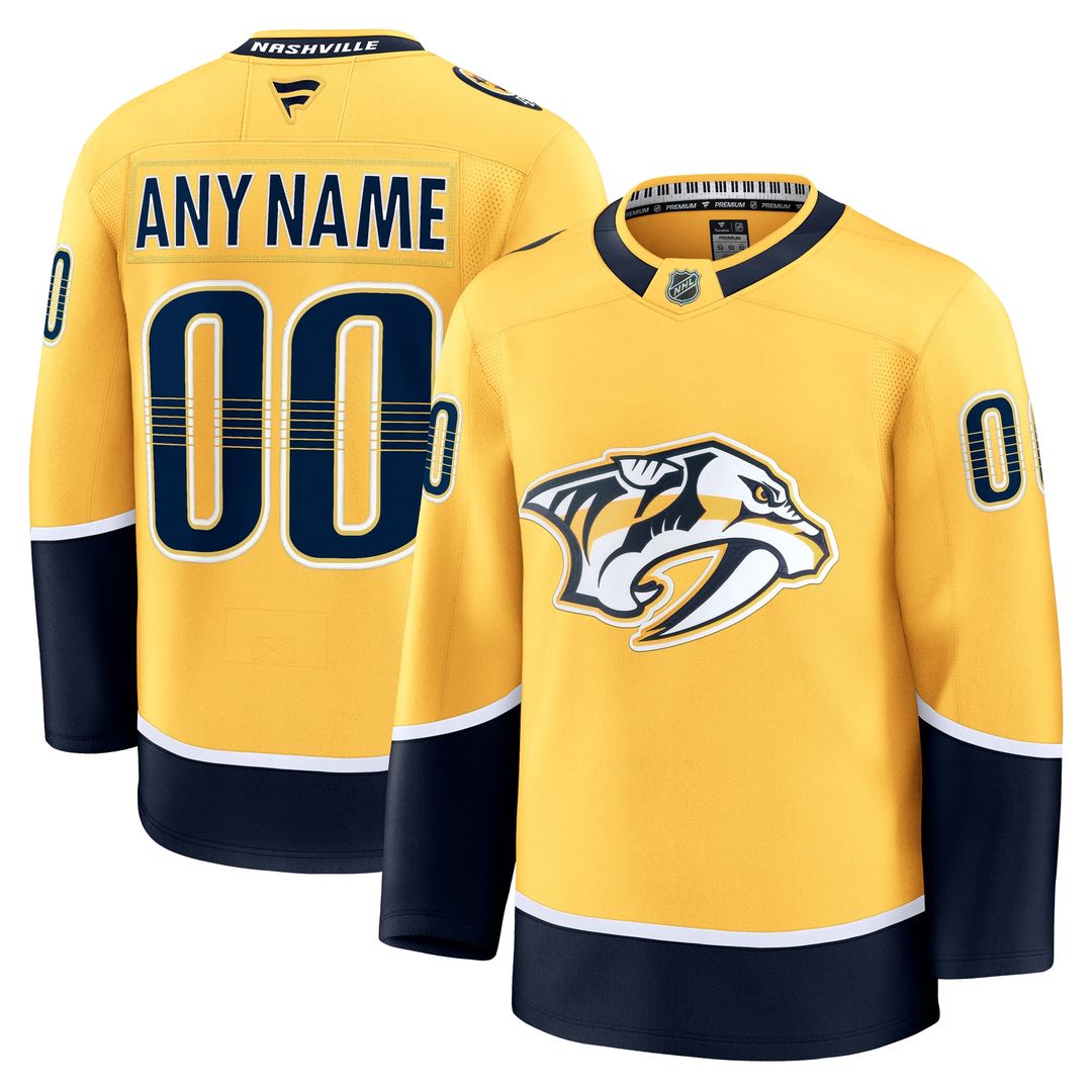 Nashville Predators Fanatics Away Premium Custom Jersey - White
