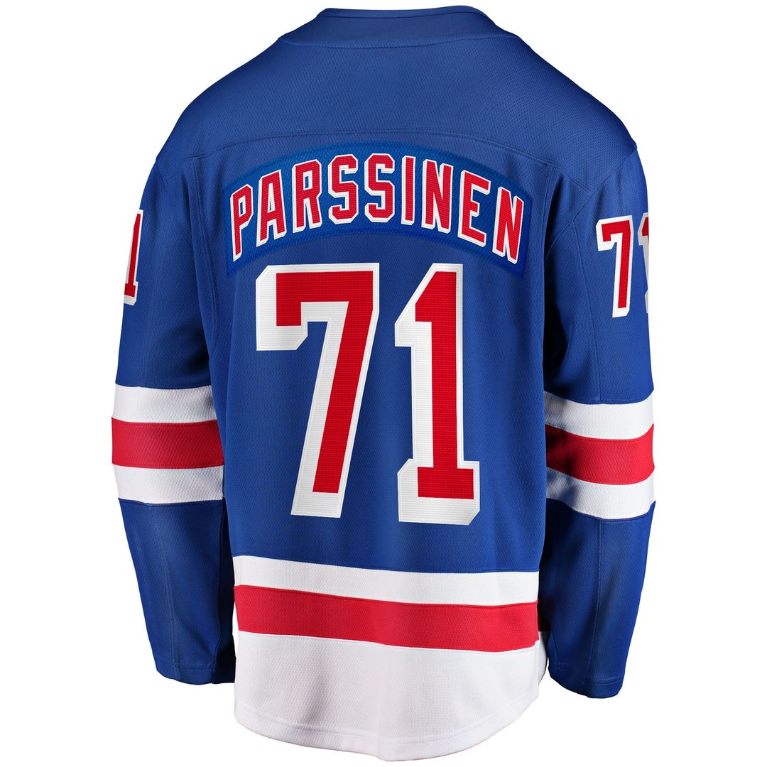 Juuso Parssinen New York Rangers Fanatics Home Breakaway Jersey - Blue