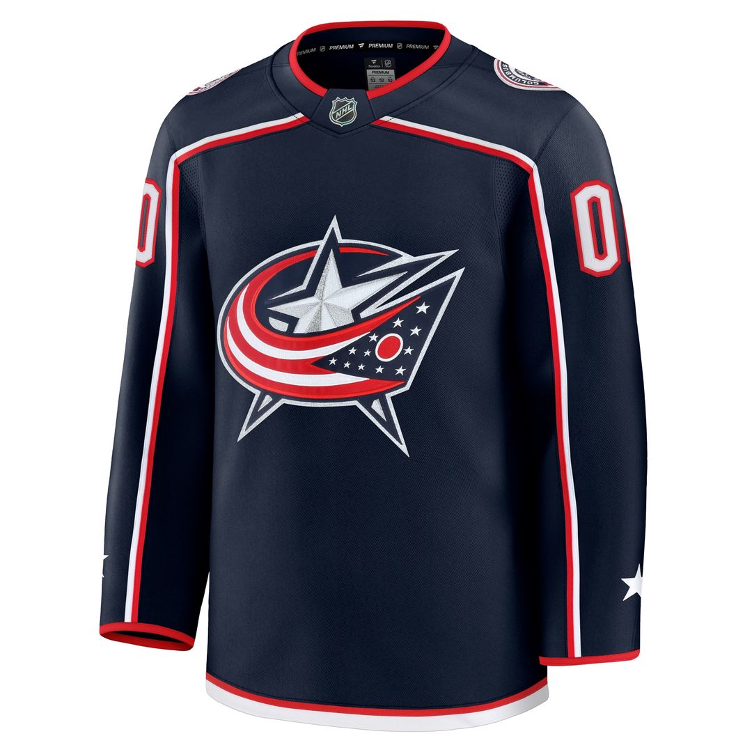 Columbus Blue Jackets Fanatics Home Premium Custom Jersey - Navy