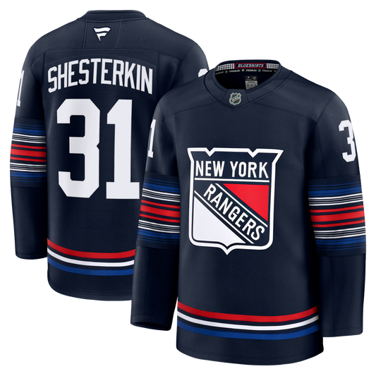 Igor Shesterkin New York Rangers Fanatics Alternate Premium Jersey - Navy