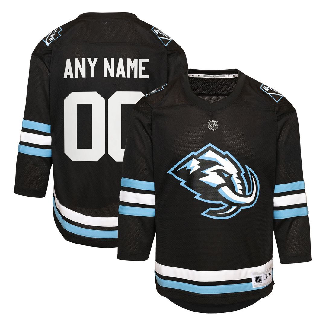 Utah Mammoth Youth Home Replica Custom Jersey - Black