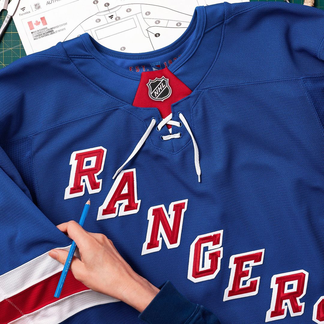 New York Rangers Fanatics Home Authentic Pro Custom Jersey - Royal