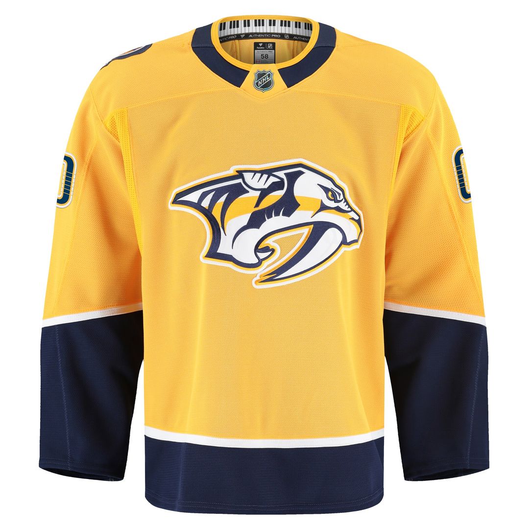 Nashville Predators Fanatics Home Authentic Pro Custom Jersey - Gold