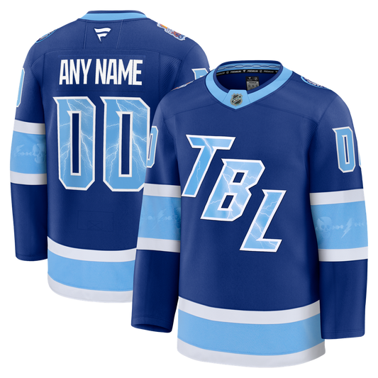 Tampa Bay Lightning Fanatics 2026 NHL Stadium Series Premium Custom Jersey - Blue