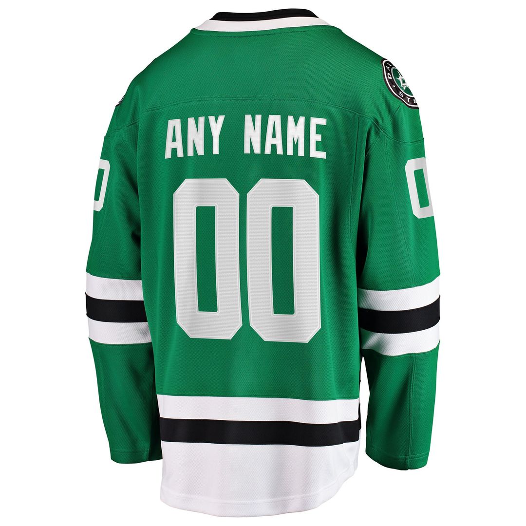 Dallas Stars Fanatics Home Breakaway Custom Jersey - Green