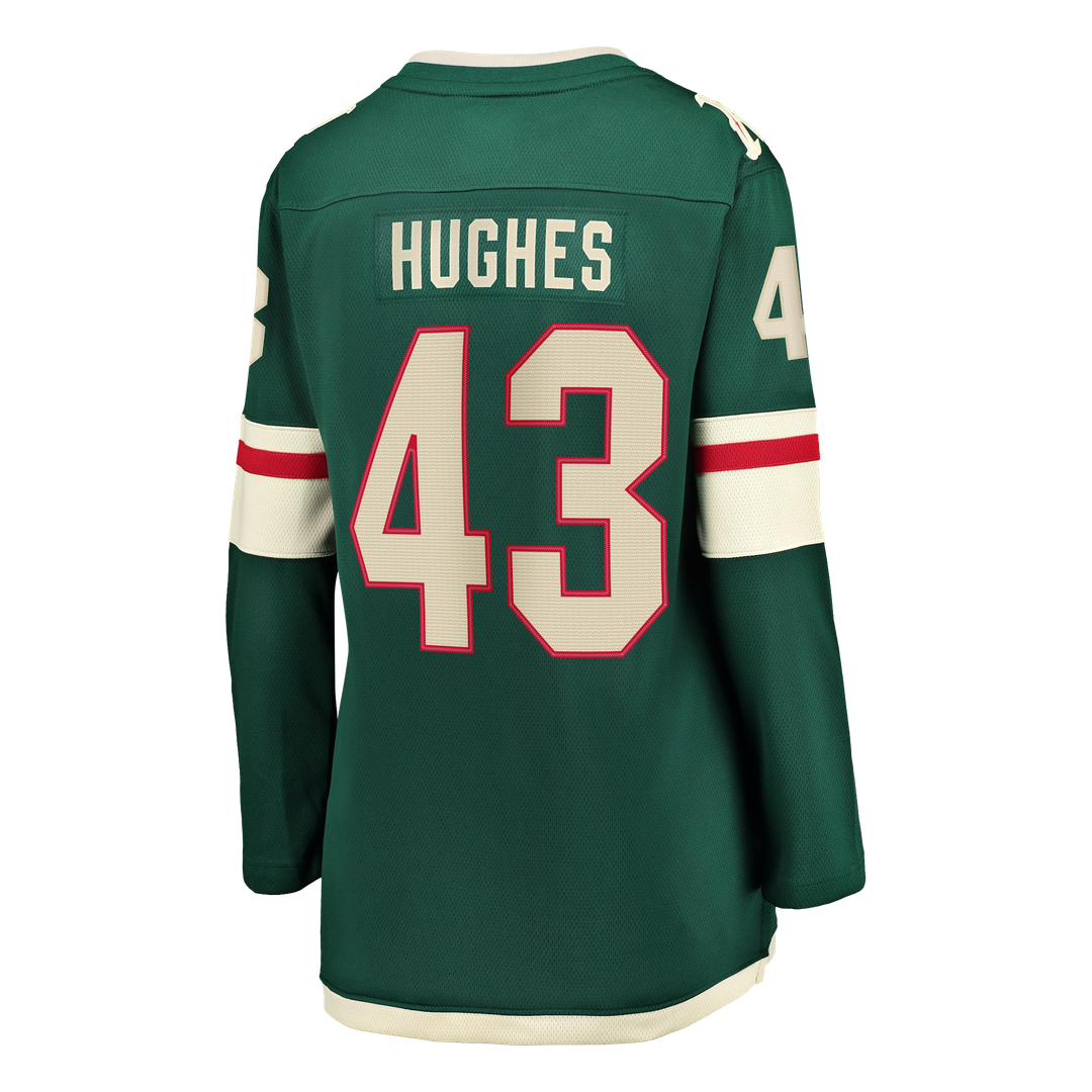Quinn Hughes Minnesota Wild Fanatics Women's Home Breakaway Jersey - Green