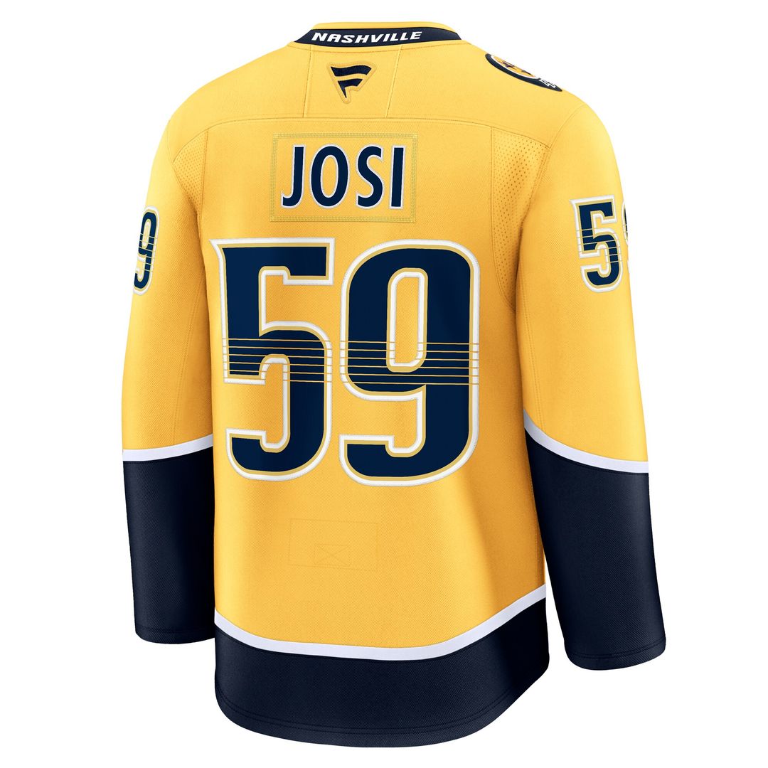 Roman Josi Nashville Predators Fanatics Home Premium Jersey - Yellow