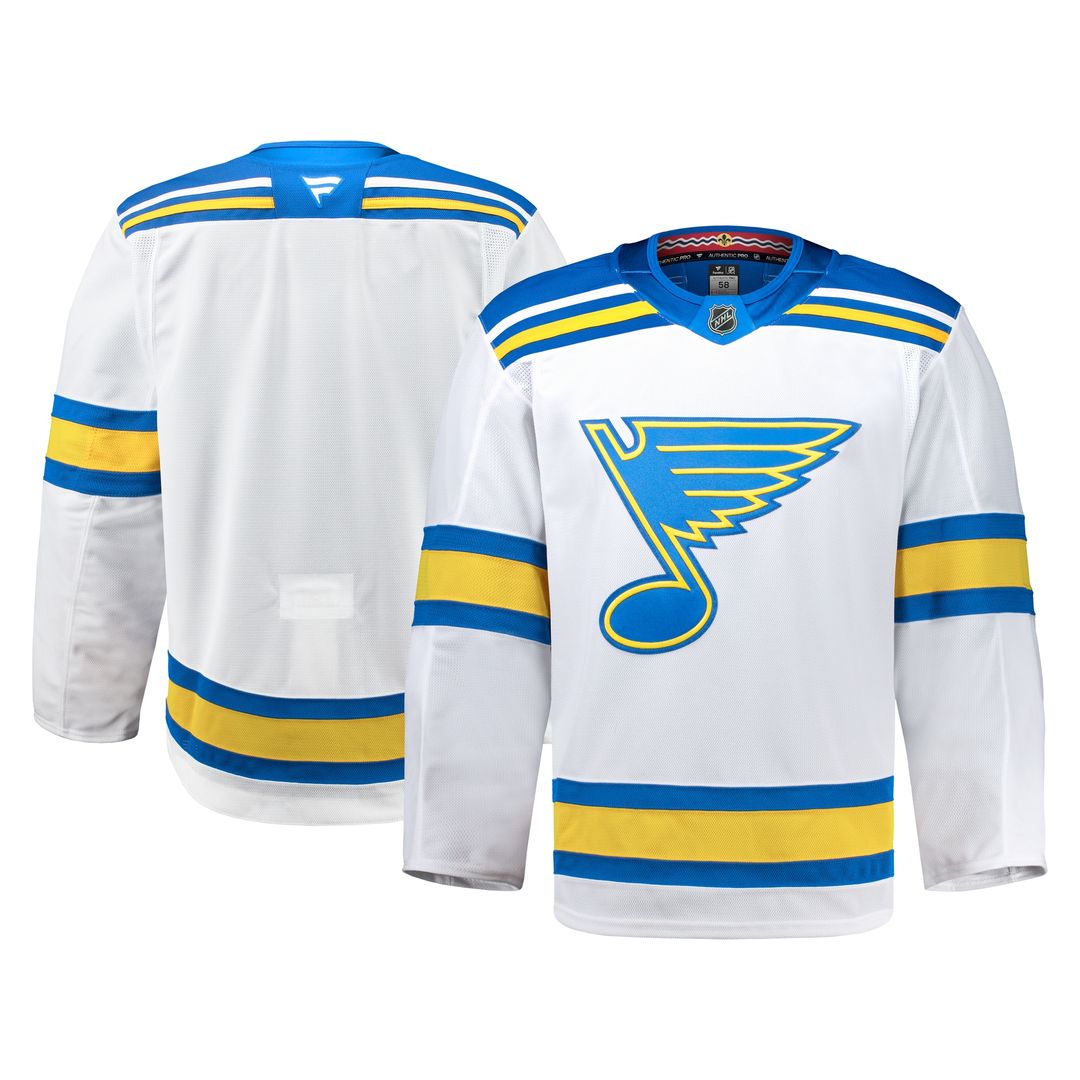 St. Louis Blues Fanatics Away Authentic Pro Jersey - White