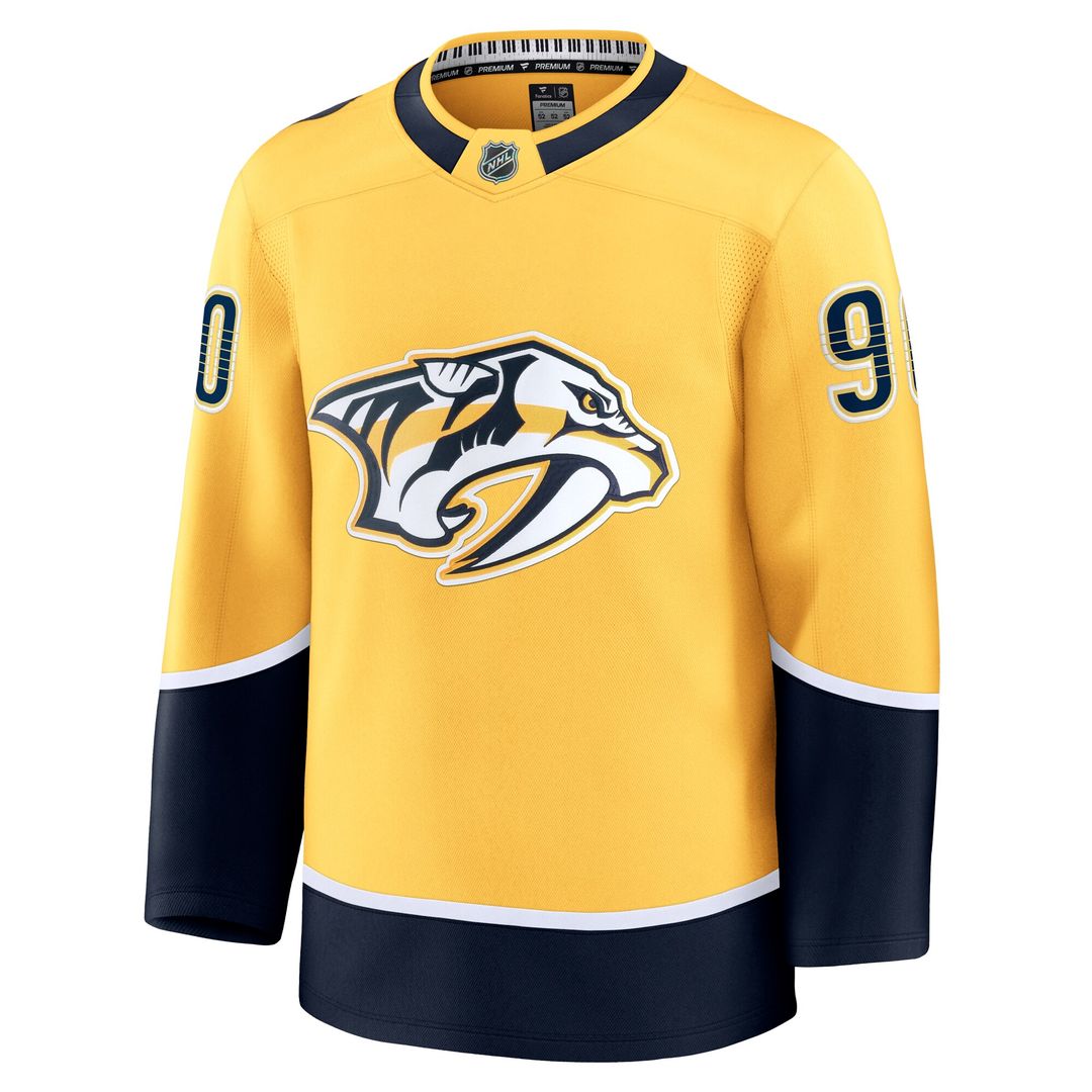 Ryan O'Reilly Nashville Predators Fanatics Home Premium Jersey - Yellow