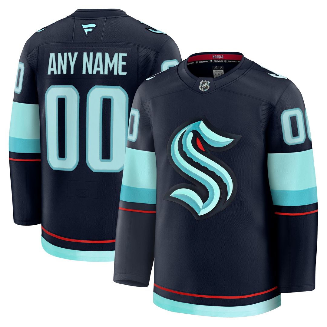 Seattle Kraken Fanatics Away Premium Custom Jersey - White