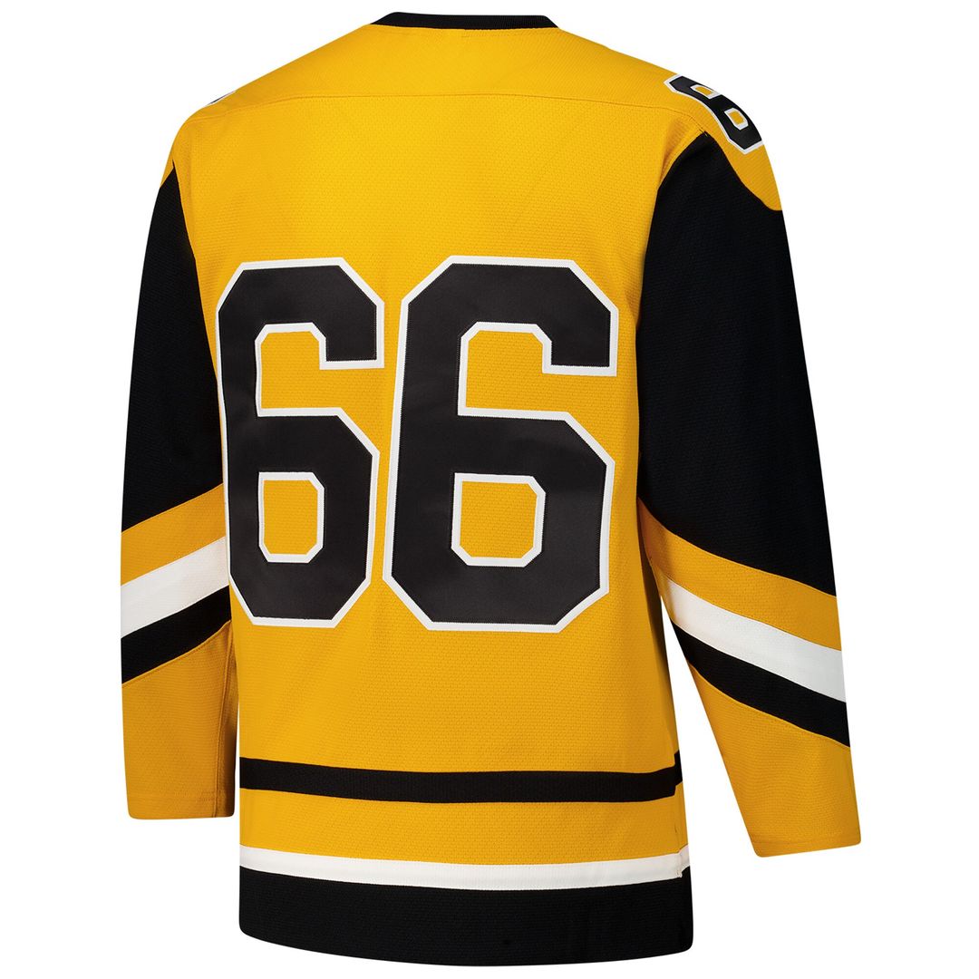 Mario Lemieux Pittsburgh Penguins 1984-85 Power Play Jersey - Gold