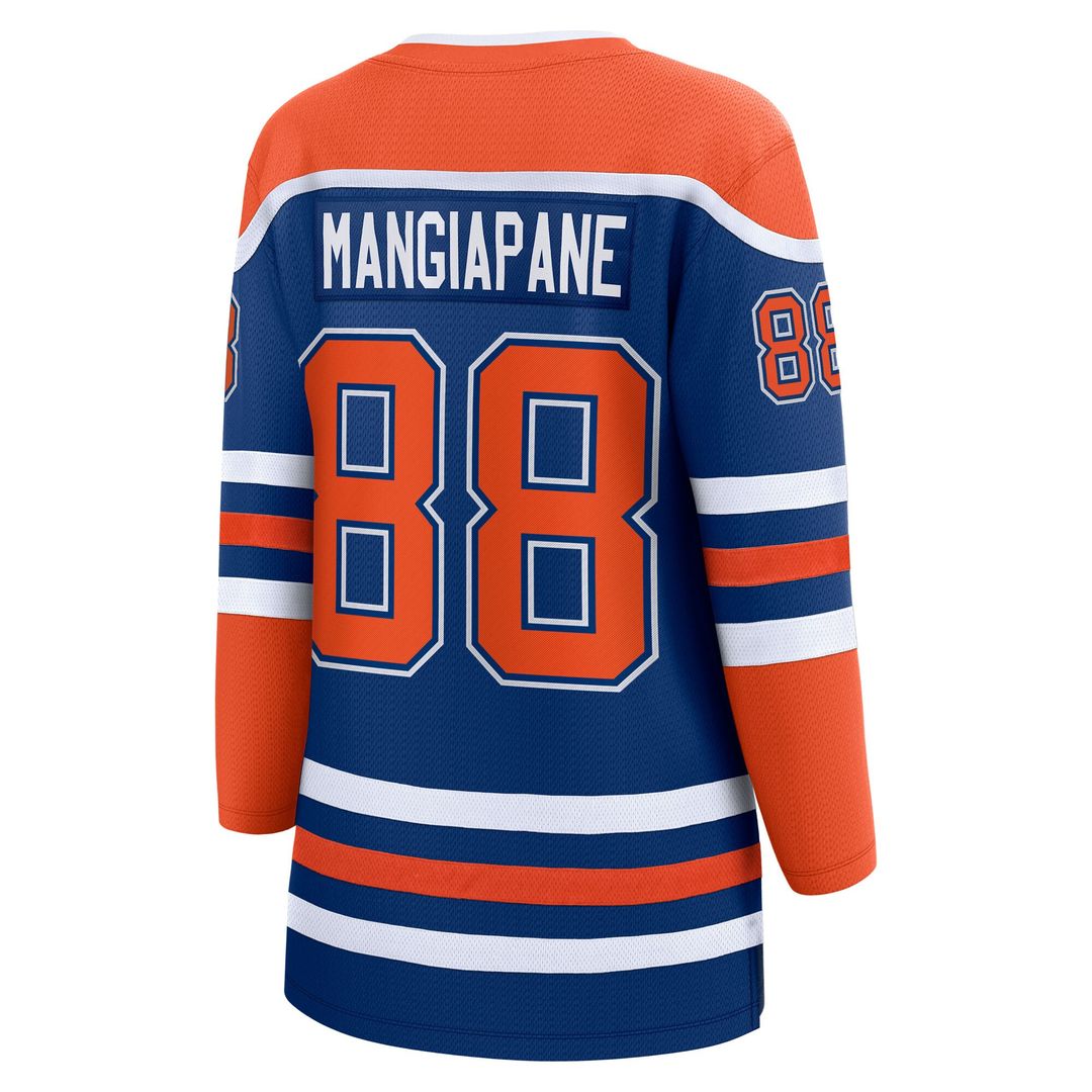 Andrew Mangiapane Edmonton Oilers Fanatics Women's Home Breakaway Jersey - Royal