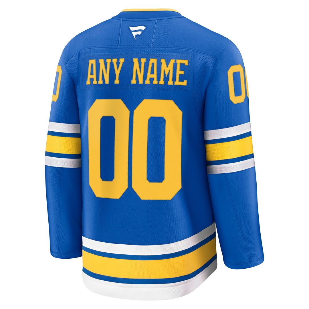 St. Louis Blues Fanatics Home Premium Custom Jersey - Blue