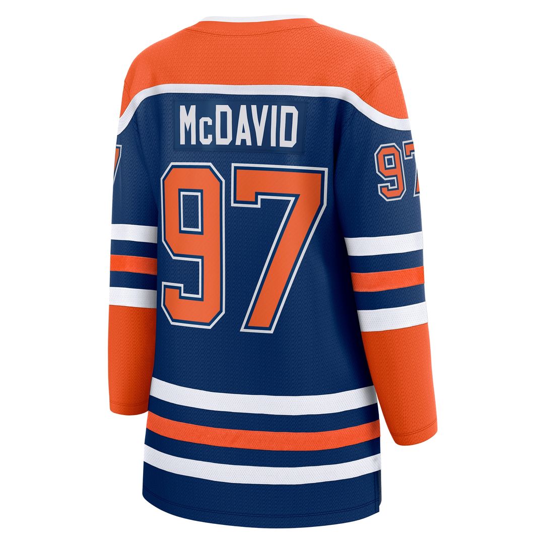 Connor McDavid Edmonton Oilers Fanatics Women's Home Breakaway Jersey - Royal