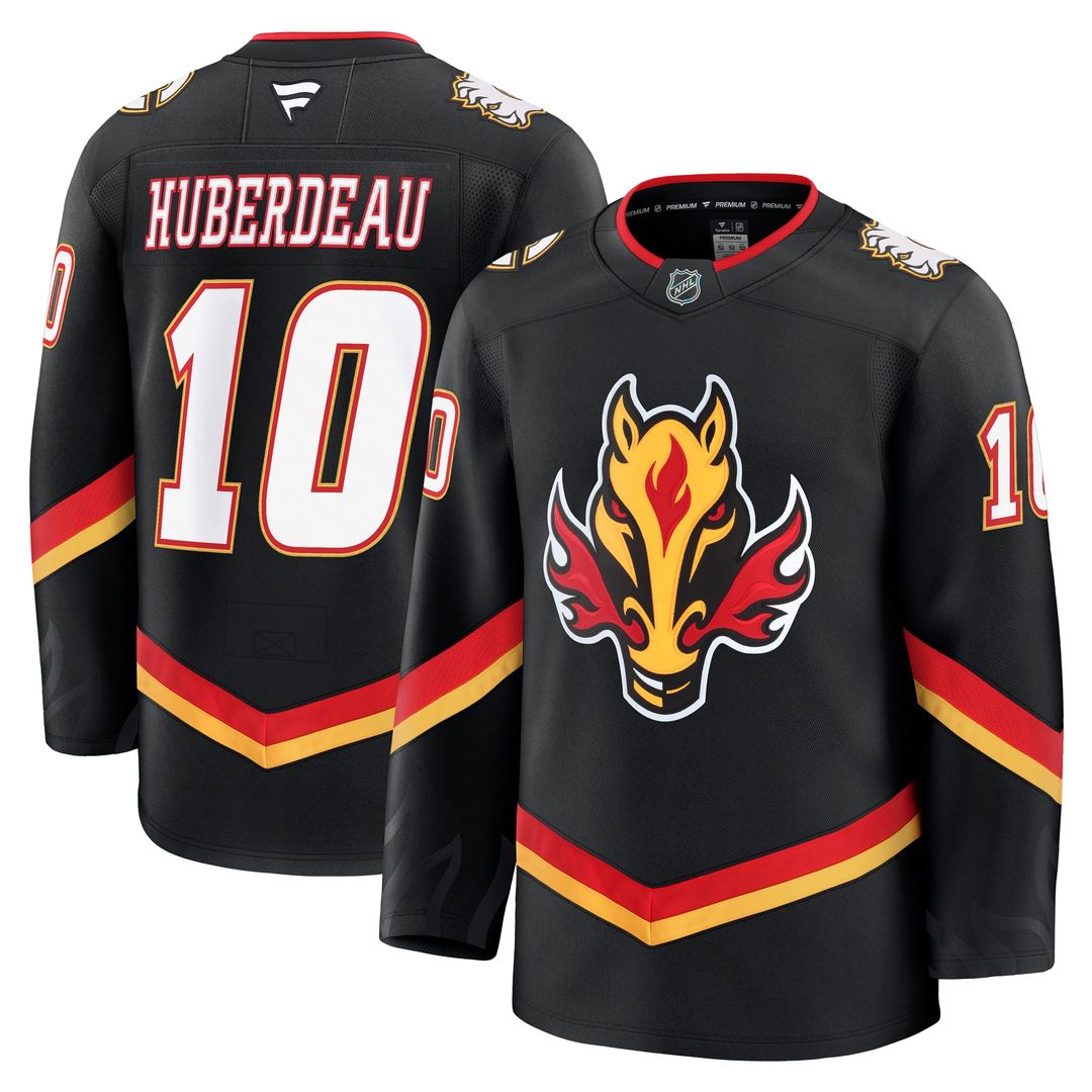 Jonathan Huberdeau Calgary Flames Fanatics Home Premium Jersey - Red