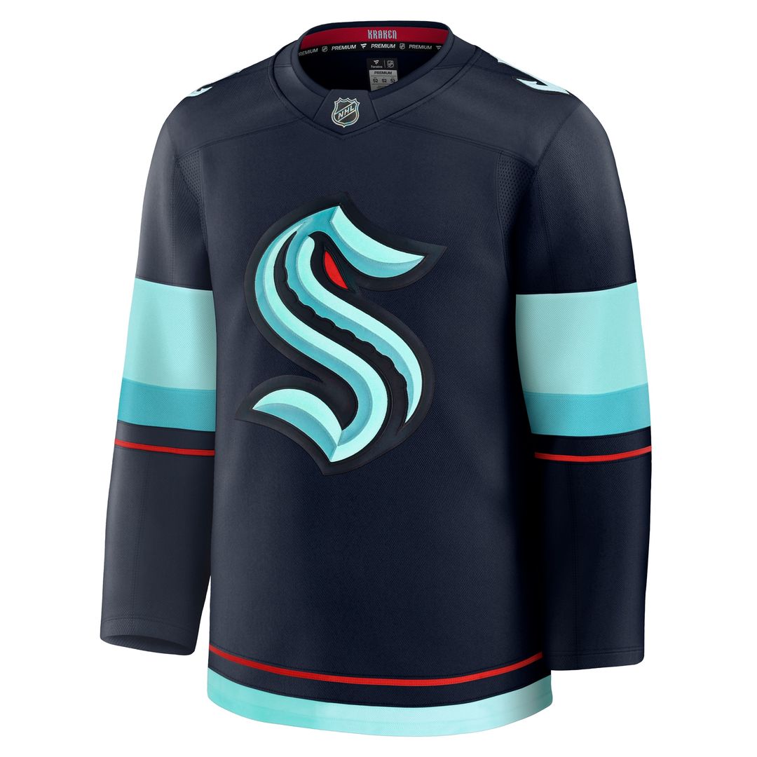 Seattle Kraken Fanatics Home Premium Jersey - Deep Sea Blue