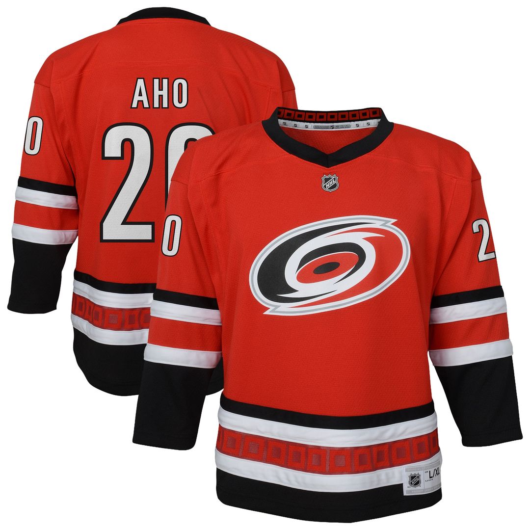 Sebastian Aho Carolina Hurricanes Outerstuff Youth Alternate Replica Jersey - Red