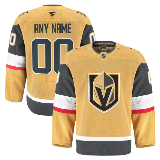 Vegas Golden Knights Fanatics Home Authentic Pro Custom Jersey - Gold