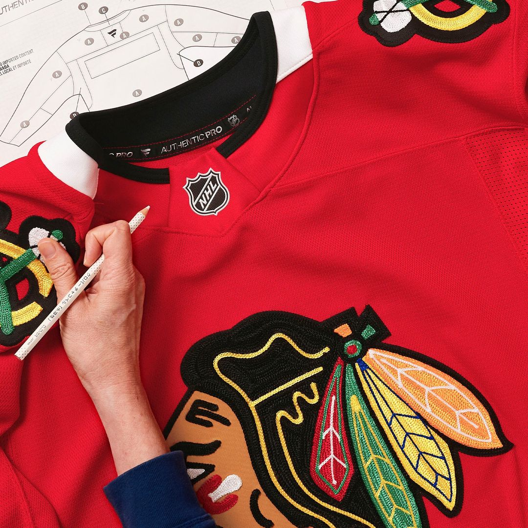Chicago Blackhawks Fanatics Home Authentic Pro Custom Jersey - Red