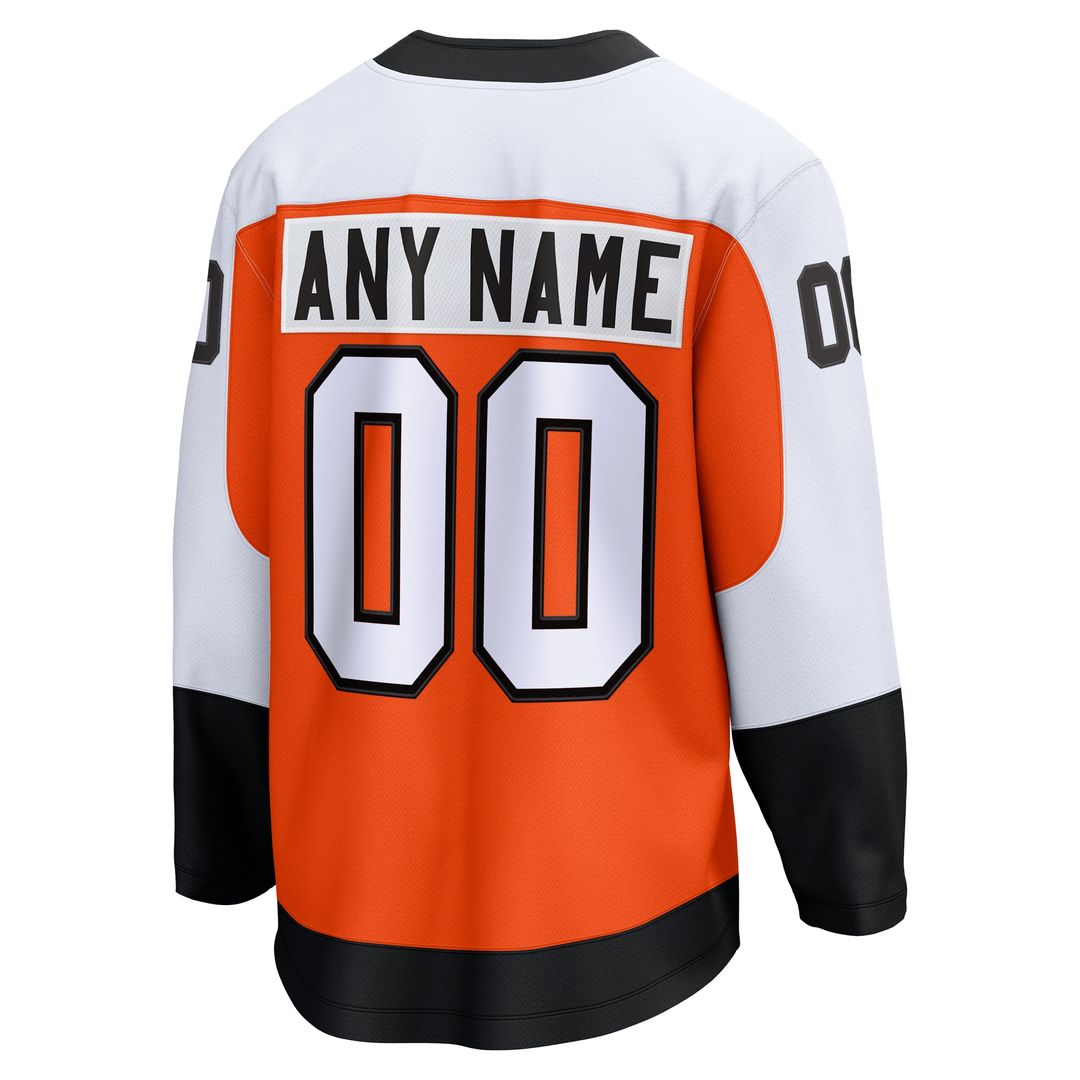 Philadelphia Flyers Fanatics Home Breakaway Custom Jersey - Orange