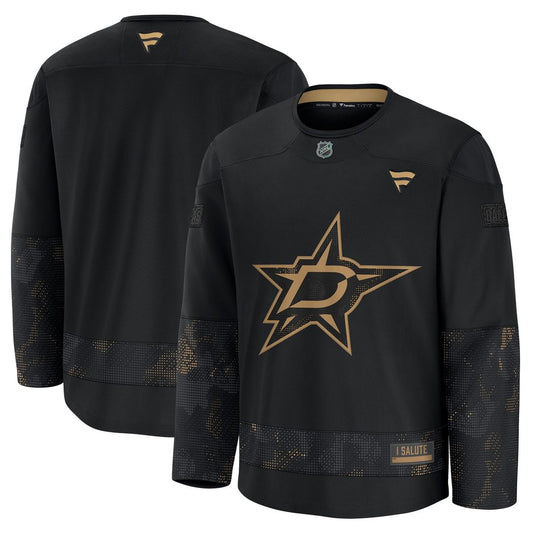 Dallas Stars Fanatics 2024 Military Appreciation Practice Jersey - Black