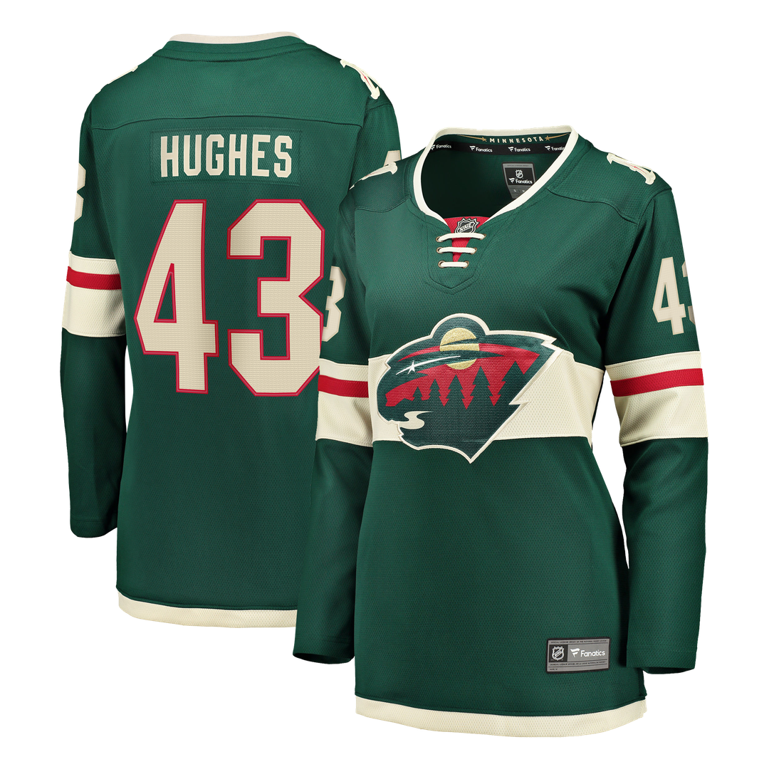 Quinn Hughes Minnesota Wild Fanatics Women's Home Breakaway Jersey - Green