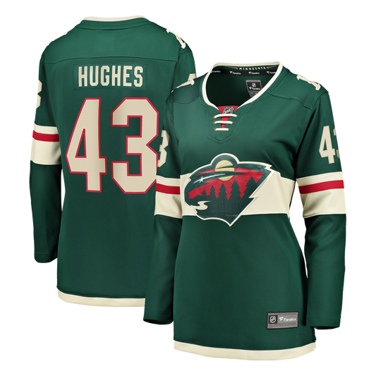Quinn Hughes Minnesota Wild Fanatics Women's Home Breakaway Jersey - Green