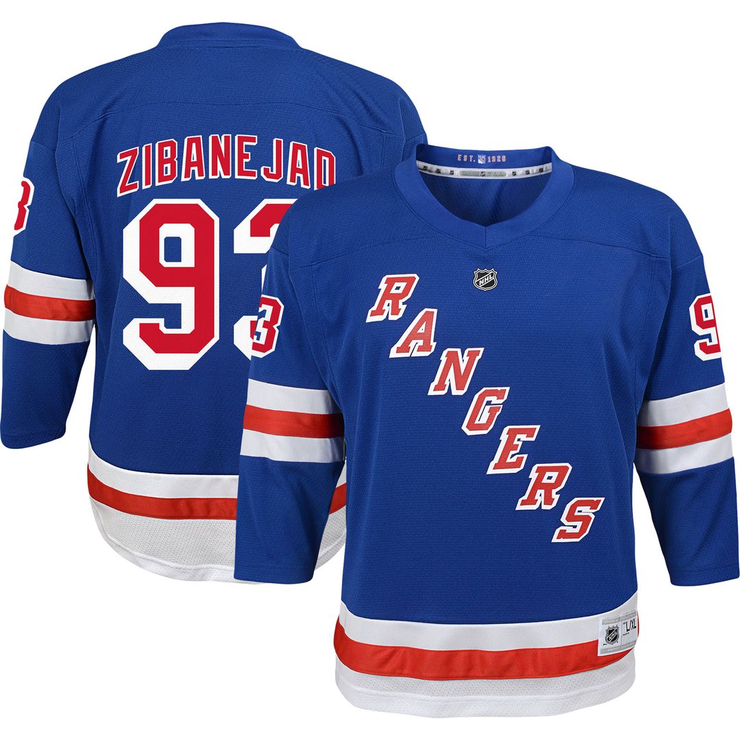 Mika Zibanejad New York Rangers Youth Alternate Player Replica Jersey - Navy