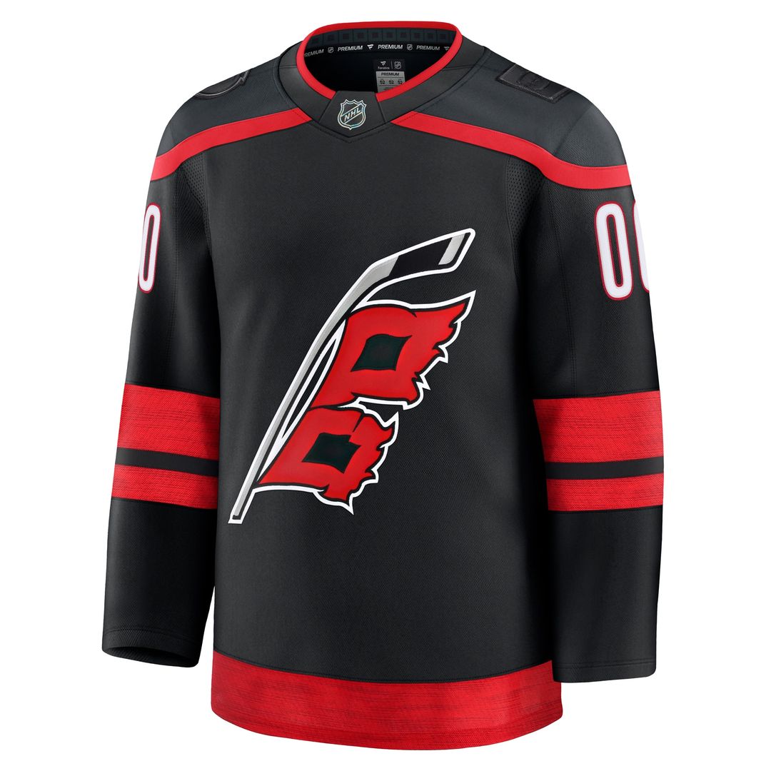 Carolina Hurricanes Fanatics Home Premium Custom Jersey - Black