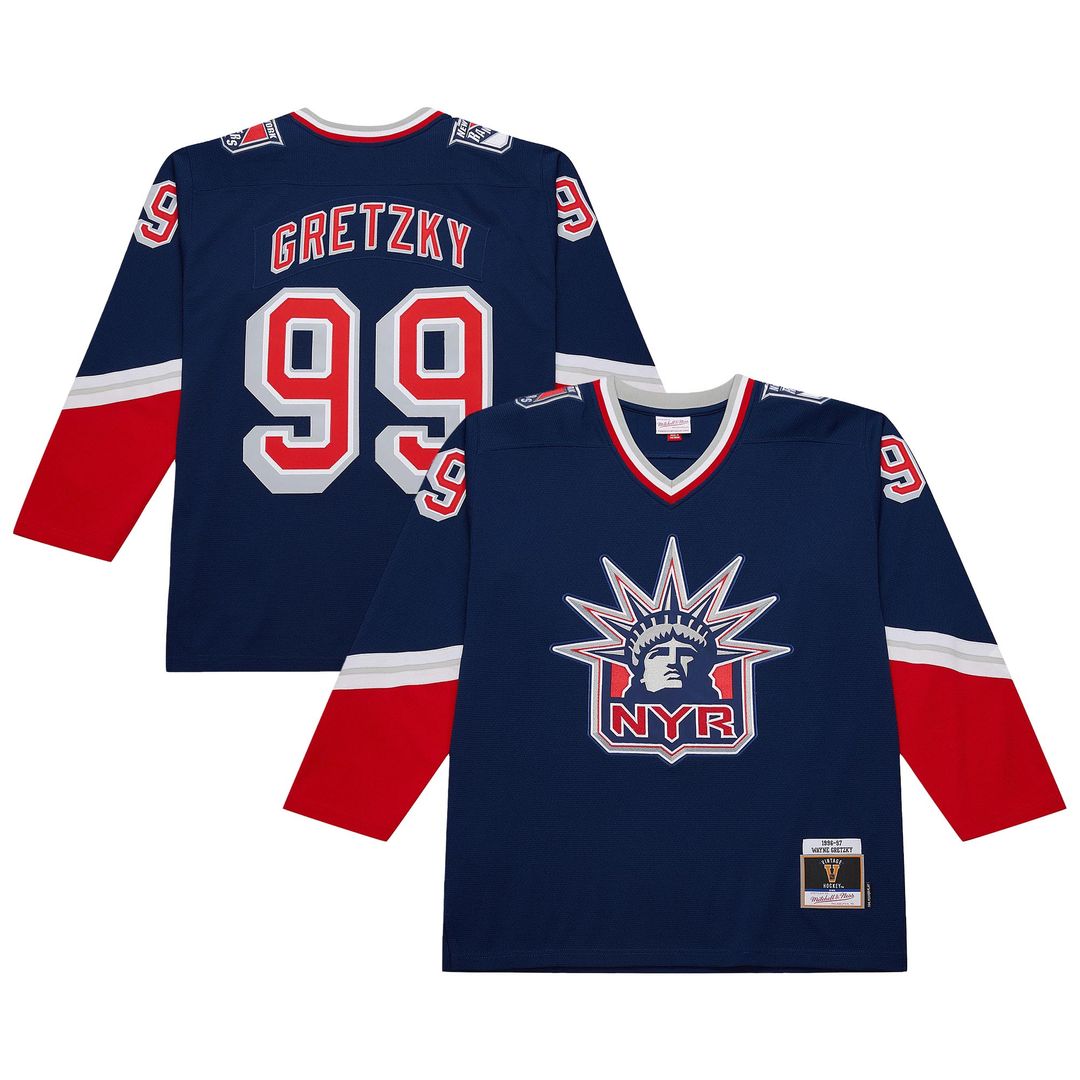 Wayne Gretzky New York Rangers Mitchell & Ness Youth 1996/97 Power Play Player Jersey