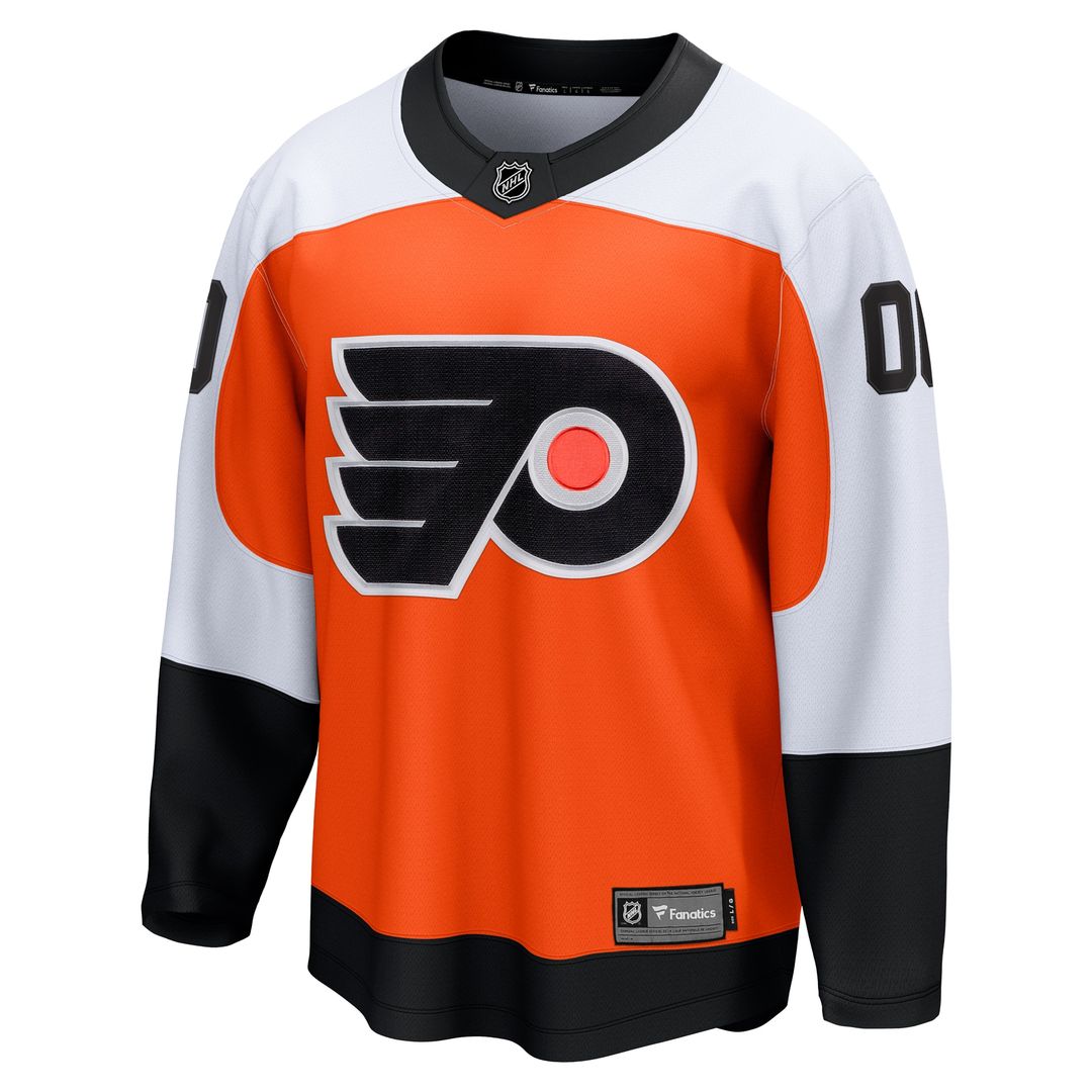 Philadelphia Flyers Fanatics Home Breakaway Custom Jersey - Orange