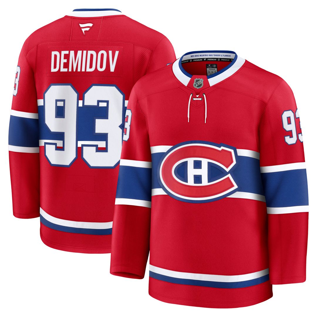Ivan Demidov Montreal Canadiens Fanatics Home Premium Jersey - Red
