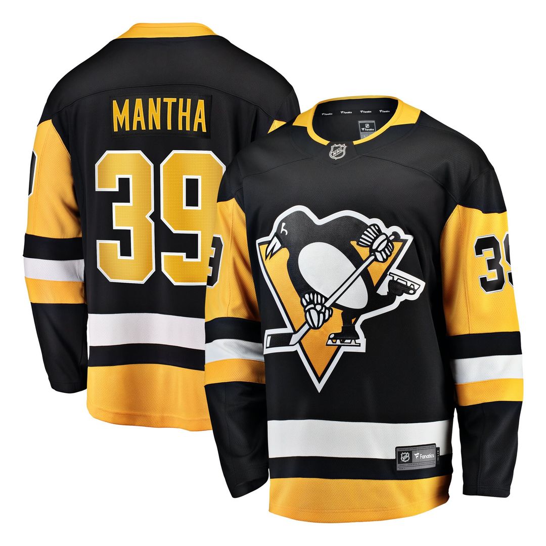 Anthony Mantha Pittsburgh Penguins Fanatics Home Breakaway Jersey - Black
