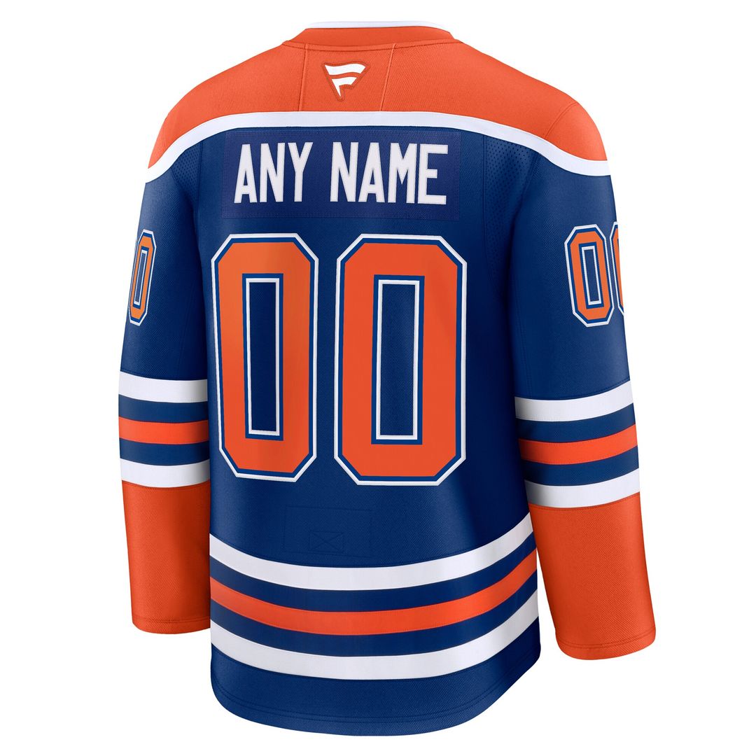 Edmonton Oilers Fanatics Alternate Premium Custom Jersey - Light Beige