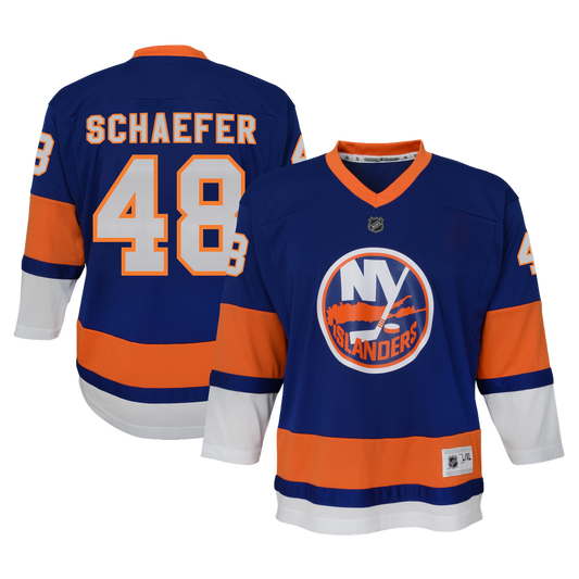 Matthew Schaefer New York Islanders Outerstuff Youth Home Player Replica Jersey - Blue