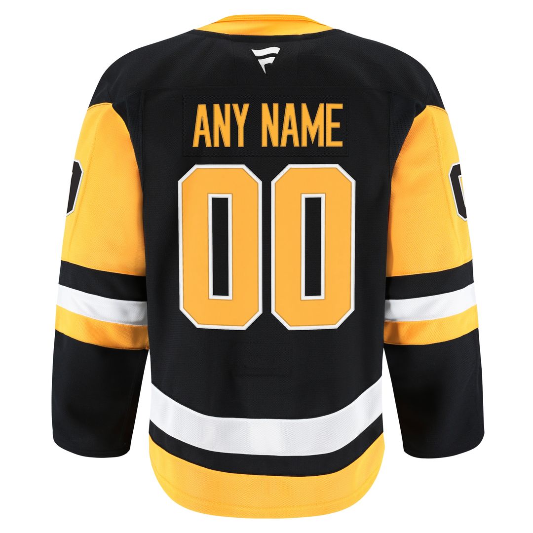 Pittsburgh Penguins Fanatics Home Authentic Pro Custom Jersey - Black