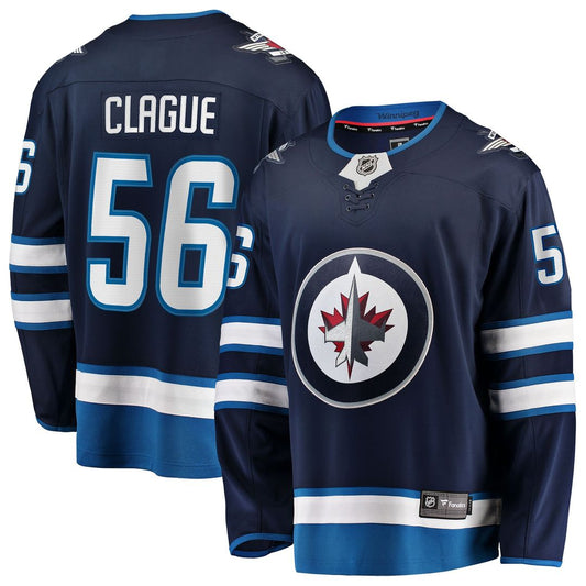 Kale Clague Winnipeg Jets Fanatics Home Breakaway Jersey - Navy